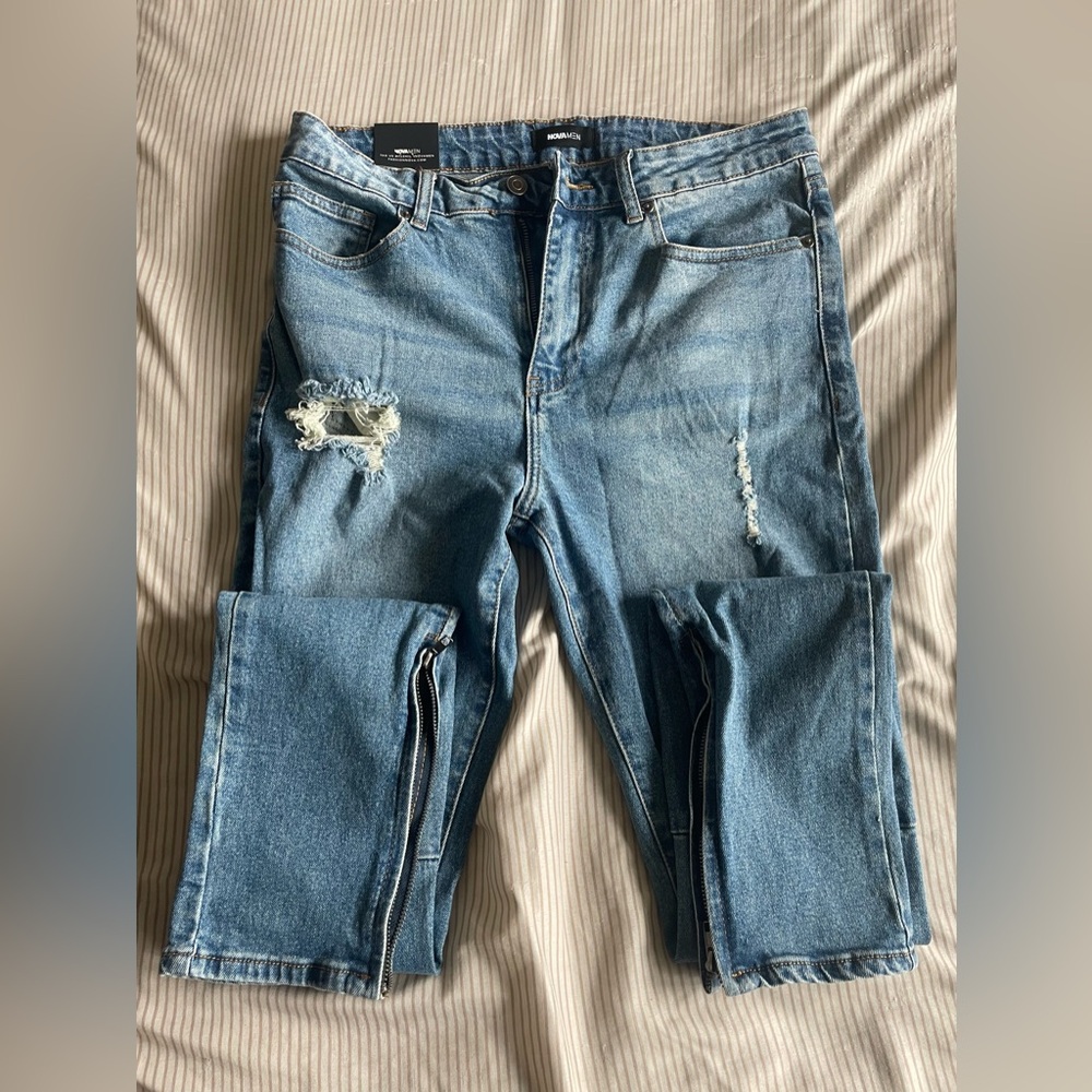Fashion Nova Men Distressed Demin